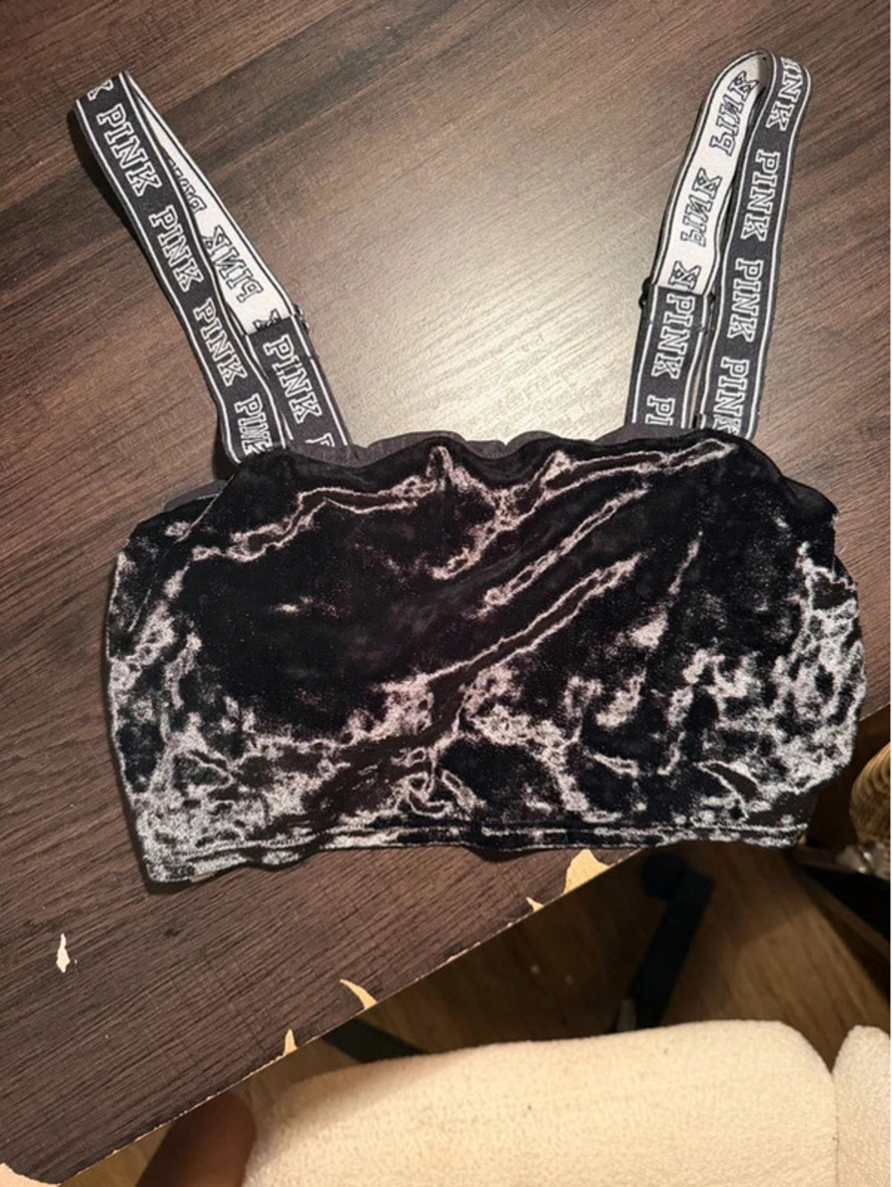 Black Velvet Victoria's Secret Pink Sports Bra